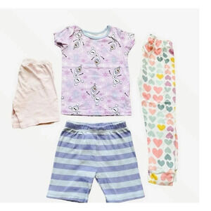 Disney Frozen  PJ Toddler Girl Set Bundle 4T #2067